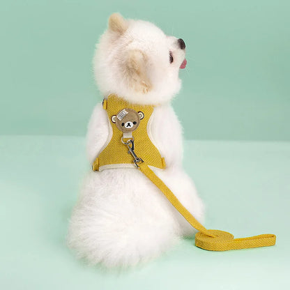 ✨ Adorable Adjustable Pet Harness & Lead Set 🐾💕 Perfect for Outdoor Adventures with Your Furry Friend! 🌈🐶🐱