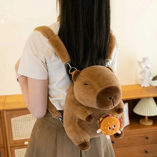 Capybara Plush Backpack