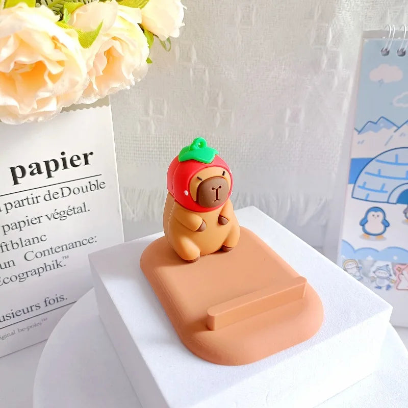 Kawaii Capybara Phone Holder 🐾 | Adorable Handmade Desk Toy 🎁 | Perfect Gift for Kids & Collectors! 🌟