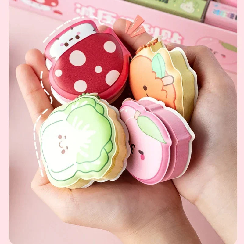 Kawaii Cartoon Soft Silicone Sticky Notes 📒✨ - Adorable Memo Pads for School & Office Supplies! 🐾💖