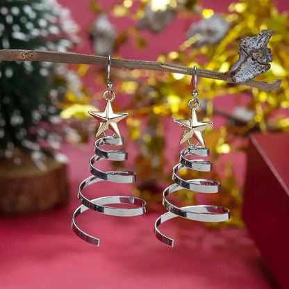 Snowflake Pearl Drop Earrings With Rhinestones For Women Christmas Jewelry ❄️