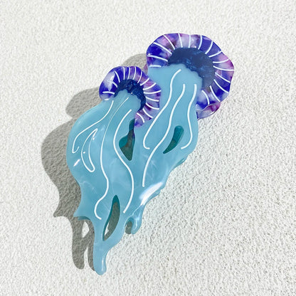 Oversize Acetate Marine Animal Hairpin Set Tortoise Turtle Fish Shark Clips 🐢🐟🦈