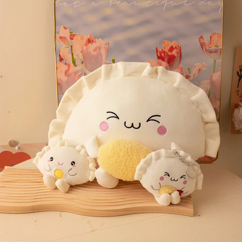 🥟 Cute Dumpling Plushie Buddy ✨ Cozy Pillow Pal for Fun Room Decor! - Pixie Quill