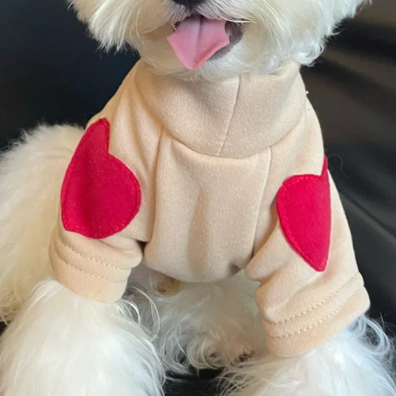 🐾 Cozy Cutie Doggie Pullover ✨ Sweet Solid Color Winter Wear for Pups! 🌈