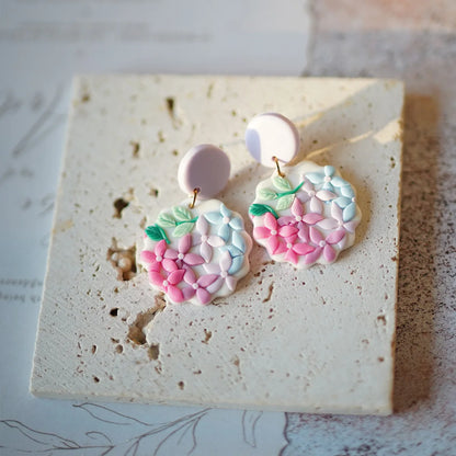 Whimsical Floral Dangle Earrings Sets In Polymer Clay For Women Beachwear 💐✨