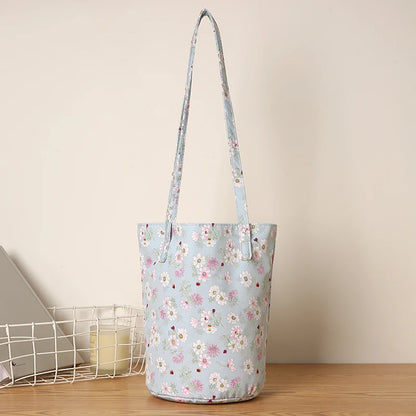 Kawaii Floral Bucket Bag 🌸✨ | Chic Round Handbag for Daily Adventures & Travel 🎒🌼
