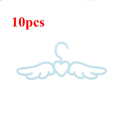 Kawaii Angel Wings Hangers 🌈✨ - Adorable Heart-Shaped Wardrobe Organizers for Stylish Kids' Rooms 💖👗
