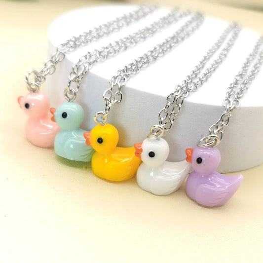 Kawaii Yellow Duckie Pendant Necklace 🦆✨ - Cute Handmade Choker for Girls & Women! 🐥💕