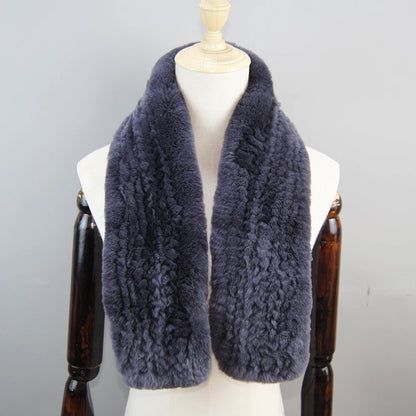 Lux Rex Rabbit Fur Scarf For Women Real Fur Warmth 🧣 Cozy Elegance ❄️