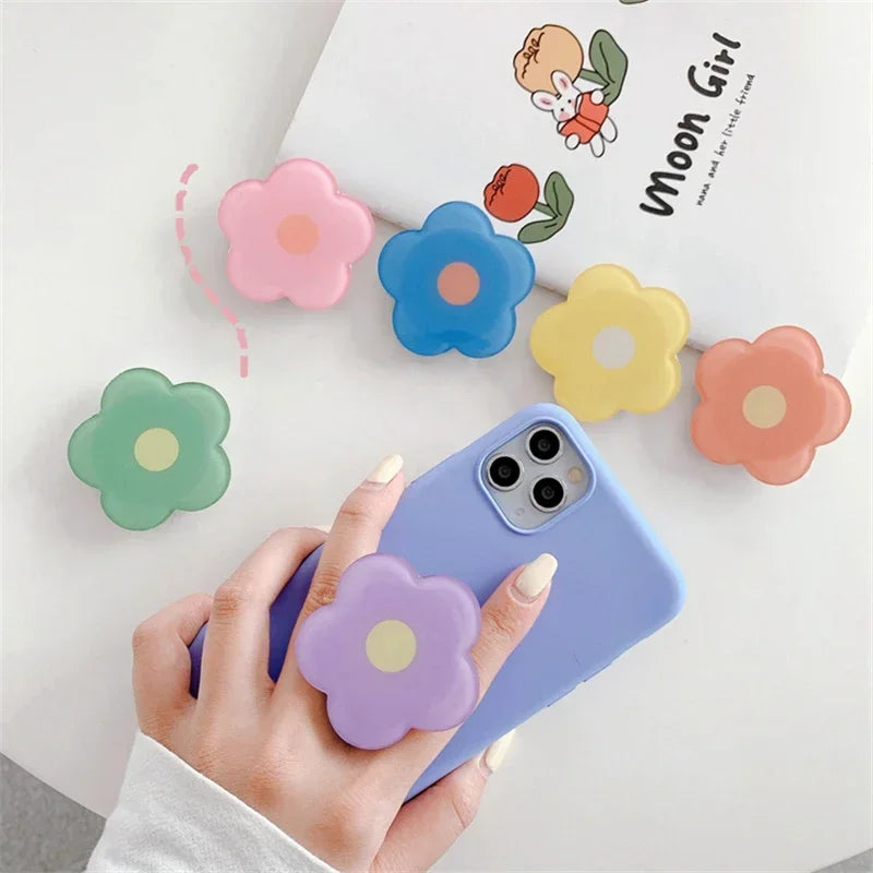 🌸 Adorable Floral Phone Buddy 🌼 Whimsical Acrylic Stand & Grip ✨ - Pixie Quill