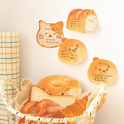 🐾 Adorable Animal Toast Sticky Notes - 30 Sheets of Cuteness for Your Planner! 🍞✨
