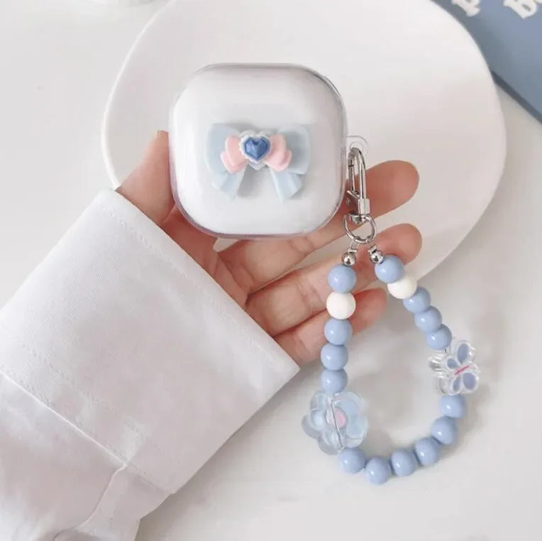 🥰 Adorable Cartoon Earbud Case 🎀 for Samsung Galaxy Buds | Cute Silicone Cover with Bracelet Charm 🌟 - Pixie Quill
