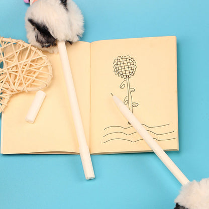Kawaii Cow Plush Gel Pen 🐄✨ | Cute Stationery Gift for School & Office Supplies 🌸✏️