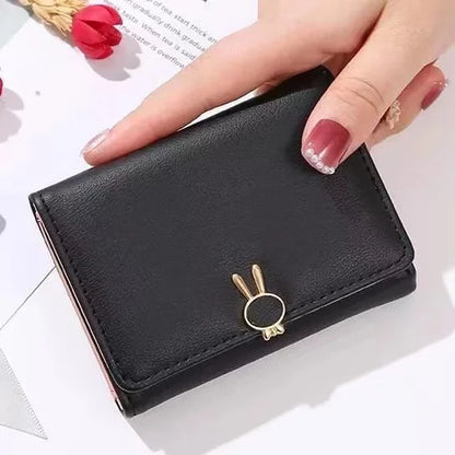 ✨ Kawaii Bunny Wallet 🐰 | Cute PU Leather Clutch for Girls & Students 🌸💖