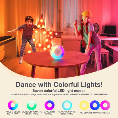 Kawaii Karaoke Fun! 🎤💖 Mini Bluetooth Singing Machine with 2 Wireless Mics - Perfect Gift for Kids & Families! 🌈✨