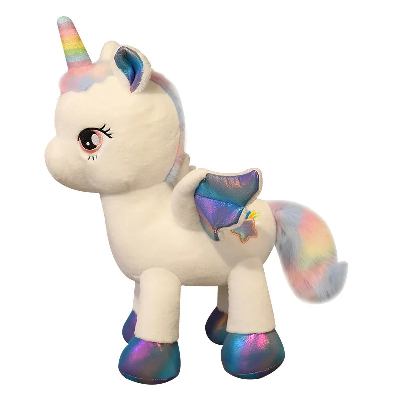 Pastel Rainbow Pegasus Sleeping Plush Pillow Toy For Kids Gift 🦄💖