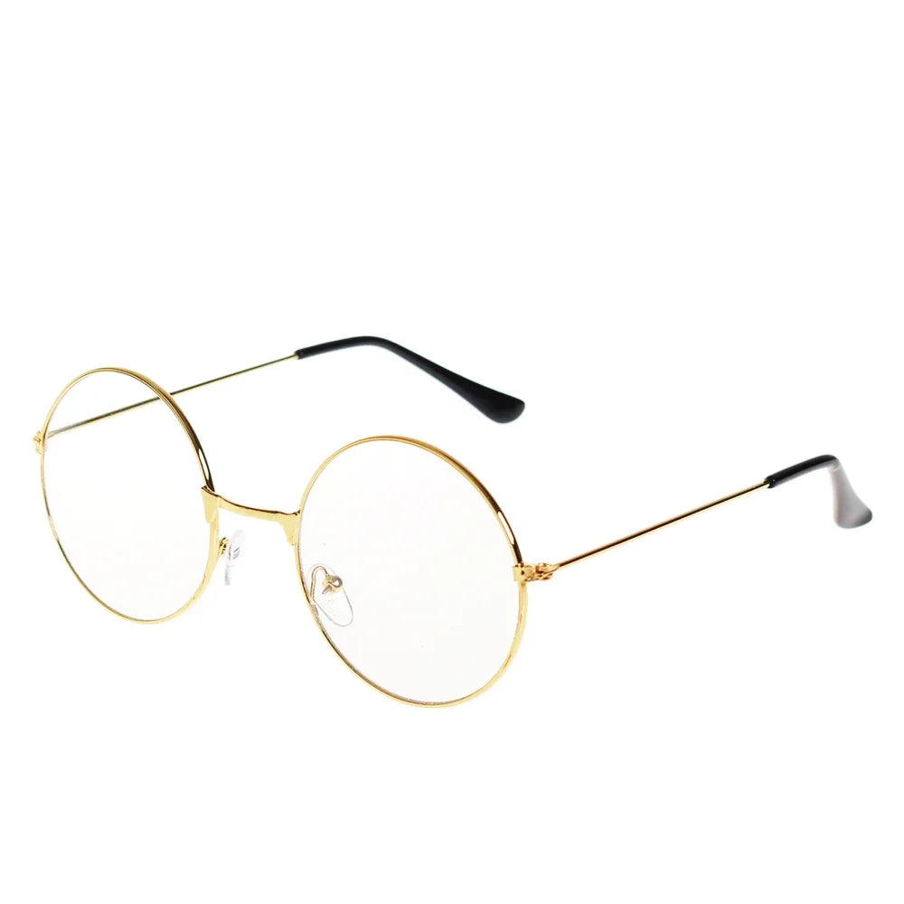 Kawaii Round Glasses with Sakura Chain 🌸✨ Cute Retro Eyewear for Cosplay & Daily Wear 👓💖