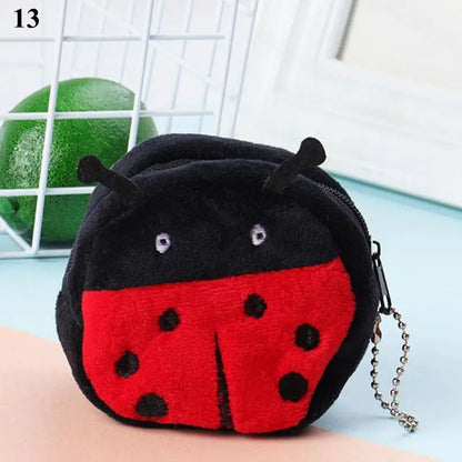 🍉🍊Adorable Fruit Plush Coin Pouch - Mini Wallet for Sweeties! 💖✨