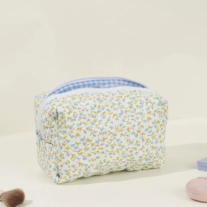 Kawaii Floral Dream 🌸✨ Puffy Makeup Bag - Large Travel Cosmetic Pouch & Accessory! 🌷🌼