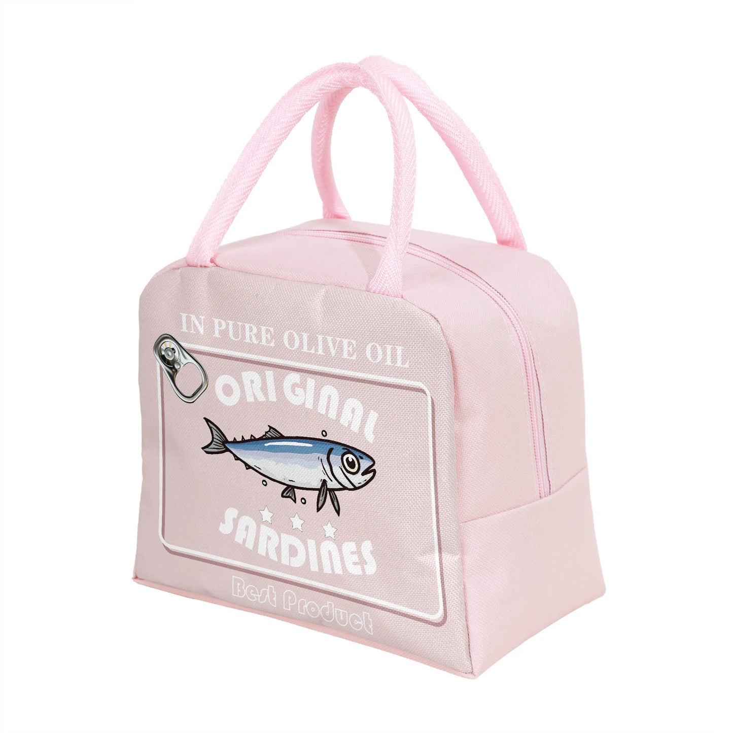 Kawaii Sardine Bento Bag 🎒✨ - Adorable & Portable Lunch Companion! 🐟🍱