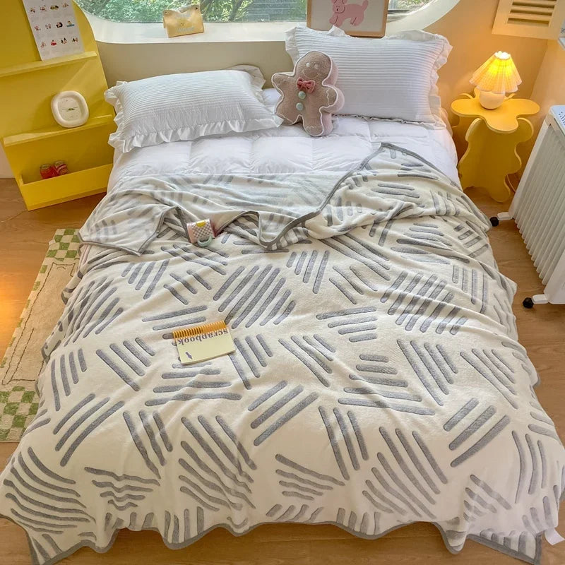 Snuggle Up with Adorable Bear Friends 🐻💖 Cozy Fleece Blanket for Travel & Home! - Pixie Quill