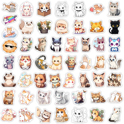 Adorable Kawaii Cat Stickers 🐱✨ - Cute Anime Pets for DIY Fun on Phones, Laptops & More! 🎨💕