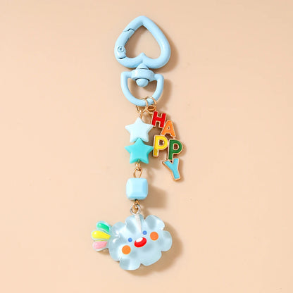 Charming Clouds Keychain Charm For Bags And Gifts With Resin Stars 🌟☁️