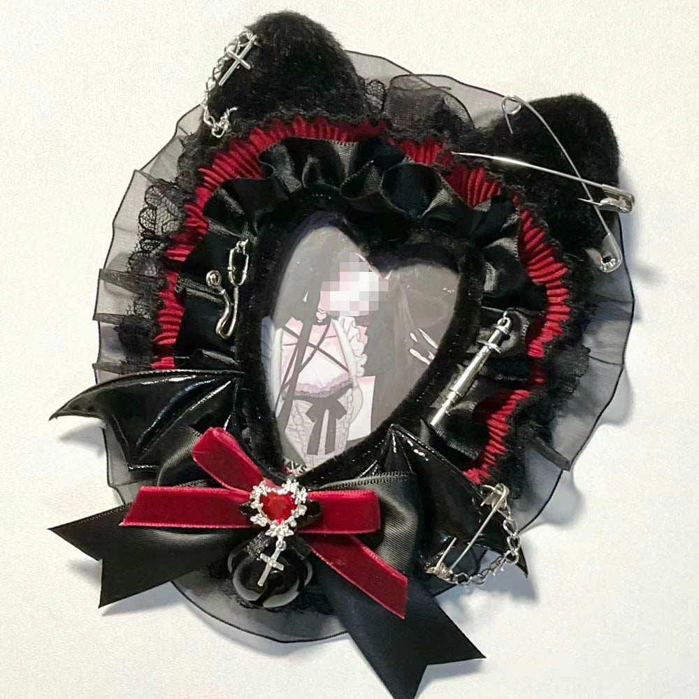 Purple Lace Card Sleeve 3 Inch Kpop Photo Card Protector Holder Star Display 💜✨