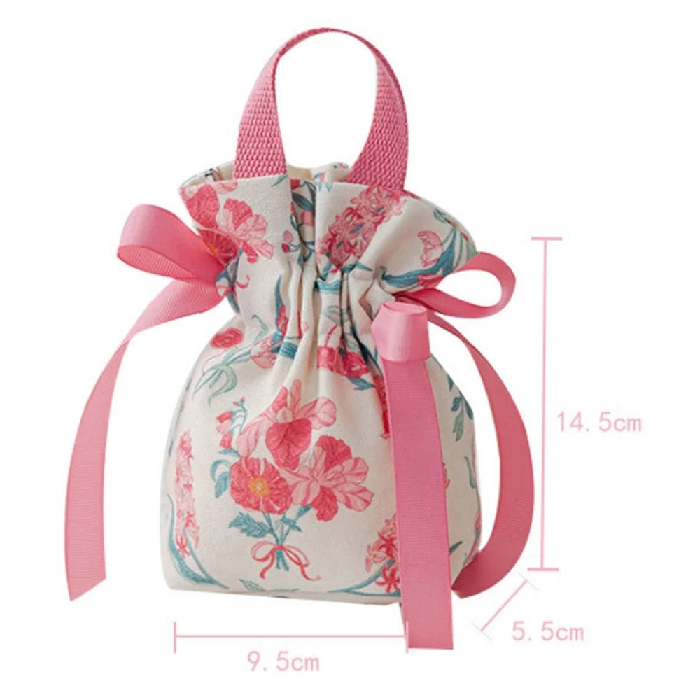 Charming Floral Treat Bags 🌸🍬 - Adorable Drawstring Pouches for Sweet Surprises! 🎁✨