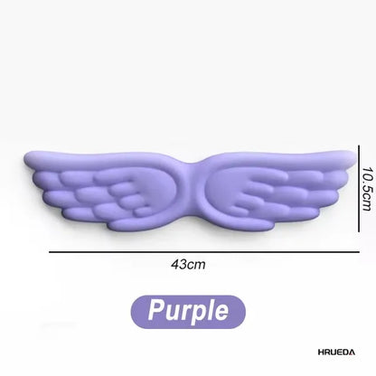 Kawaii Angel Wing Memory Foam Wrist Rest & Mouse Pad Set 🌸✨ Ergonomic & Non-Slip for Happy Typing! 💖🖱️