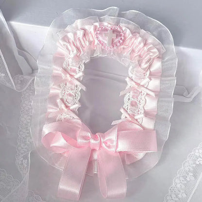 Ribbon Bowknot Lace Card Holder 3 Inch Photocard Toploader For Anime Ita Bags 🎀🃏