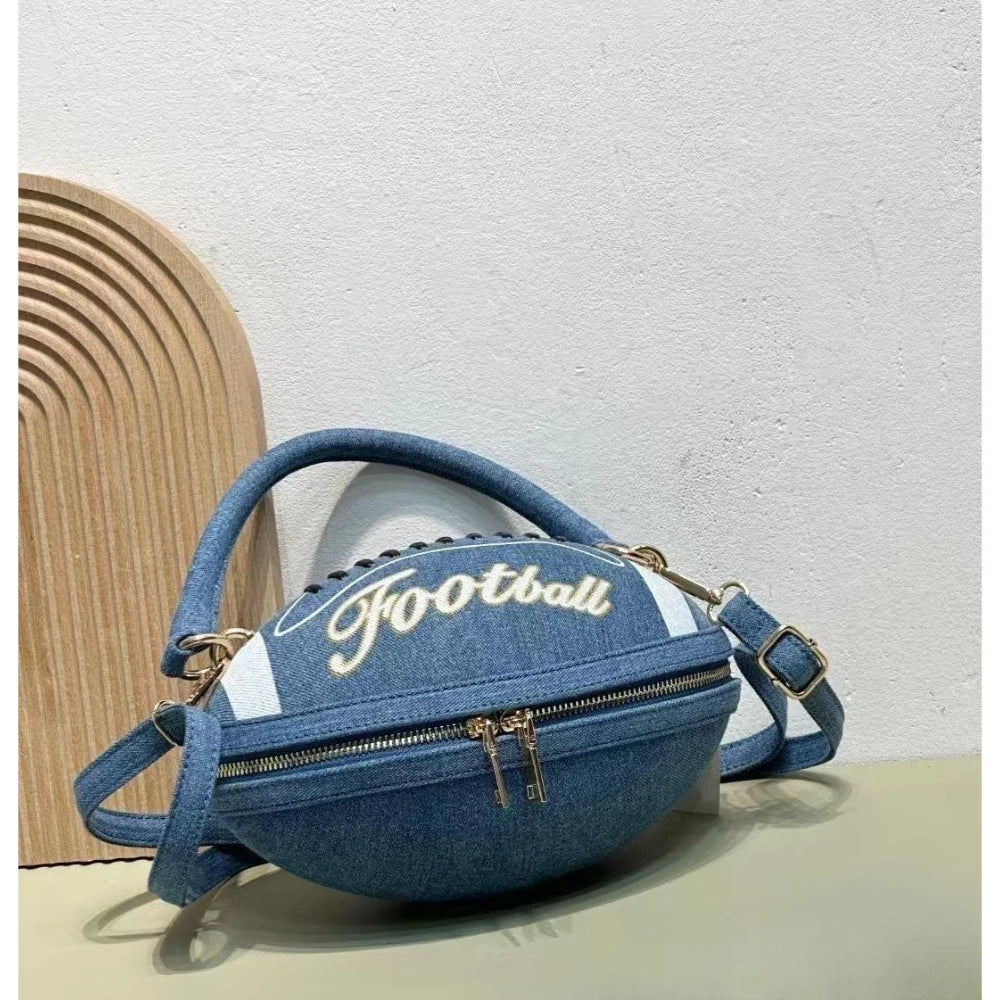 Charming Football-Inspired Crossbody Bag 🎉💖 for Trendy Girls & Women - Fun & Fashionable Shoulder Purse! 🏈✨