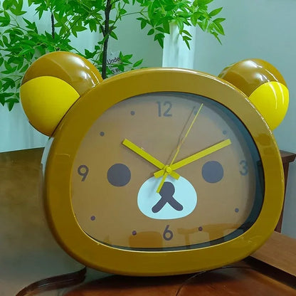 Bear Quartz Wall Clock 🐻✨ | Cute Mute Seconds Cartoon Decor for Your Bedroom 🌙🕒