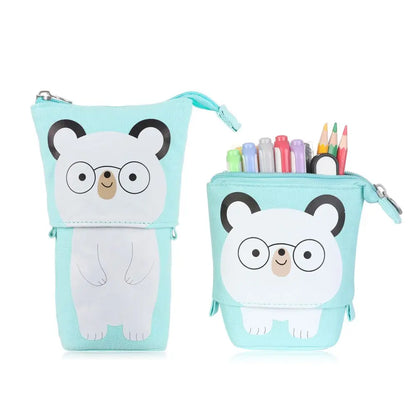 Kawaii Boba Milk Tea Pencil Case 🥤✨ | Cute Retractable Pen Holder & Stationery Organizer for Kids 🎨🌈