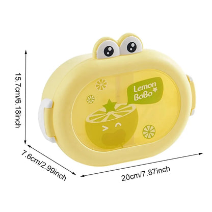 Kawaii Bento Lunch Box 🐸💕 - Adorable Leakproof Food Container for Kids & Toddlers | Perfect for School, Picnics & Travel! 🍱✨