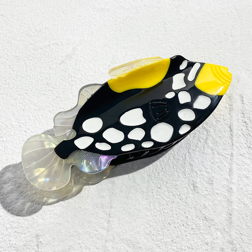 Oversize Acetate Marine Animal Hairpin Set Tortoise Turtle Fish Shark Clips 🐢🐟🦈