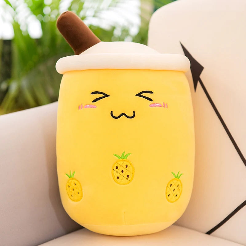 Bubble Tea Buddy ☕️🧸 Plushie - Cute Room Decor & Soft Hug Cushion 🎁✨ - Pixie Quill