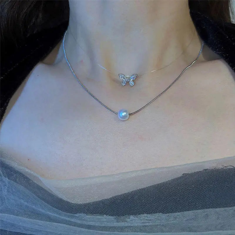 Kawaii Gold Pearl Choker Necklace 🌟✨ | Trendy Beads Chain for Girls 🌸💕 | Gothic Style Jewelry for Parties!