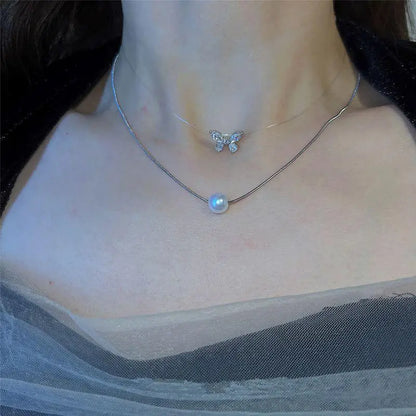 Kawaii Gold Pearl Choker Necklace 🌟✨ | Trendy Beads Chain for Girls 🌸💕 | Gothic Style Jewelry for Parties!