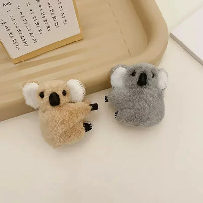 Kawaii Koala Bear Plush Hair Clips for Adorable Hairstyles 🐨✨ Cute Animal Hairpins for Women & Girls - Perfect for Daily Wear! 🎀