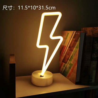 Kawaii LED Neon Night Light 🌈✨ - Adorable Flamingo, Unicorn & Rainbow Decor for Kids' Rooms 🎉💖