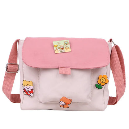 Charming Kawaii Canvas Crossbody Bag 🎒✨ - Harajuku Style for Trendy Girls 🌸💖