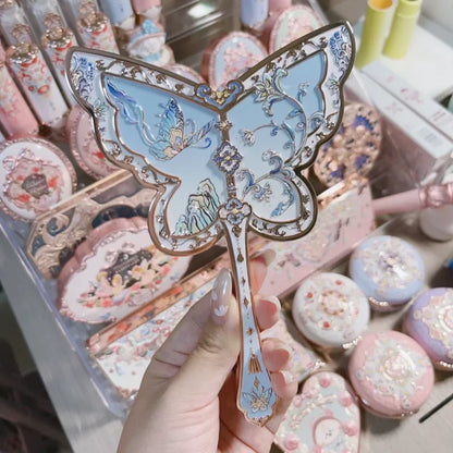 Kawaii Butterfly Makeup Mirror 🦋✨ | Flower Knows 8th Anniversary Handheld Vanity Delight 💖