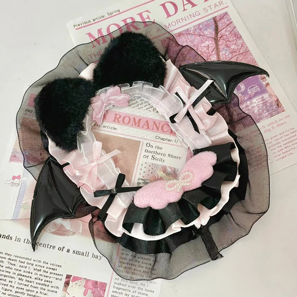Pink Plush Card Holder With Angel Wings 💗🪽 Ita Bag Charm Photo Case
