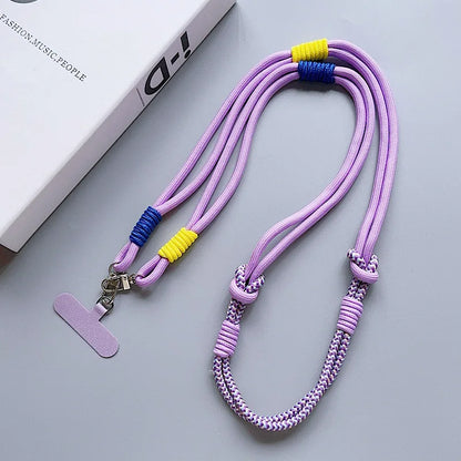 Kawaii Handwoven Phone Lanyard 🌈✨ | Long Crossbody Strap - Sturdy & Cute Anti-Loss Accessory for All! 💖📱