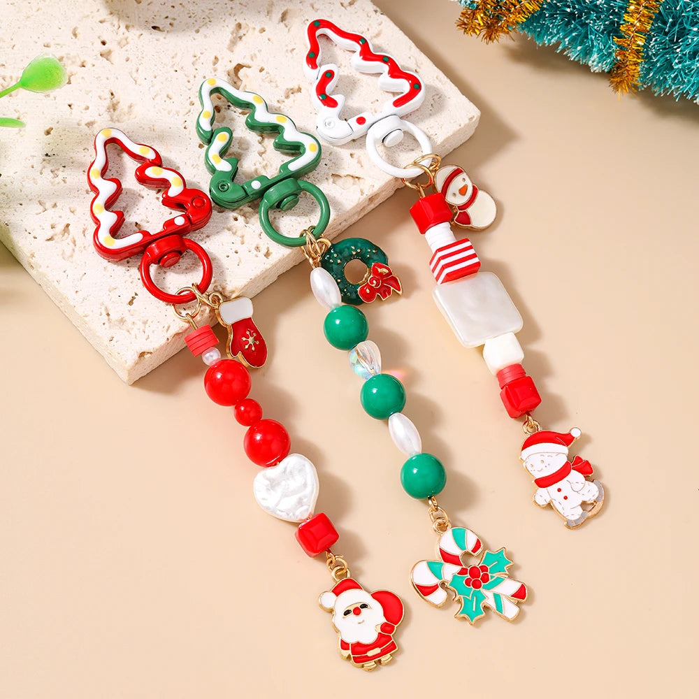 Cute Snowman Christmas Keychain For Women Girls Gift 🎄⛄✨