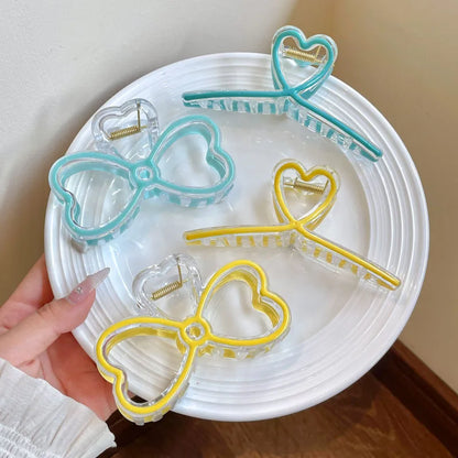 Kawaii Jelly Bow Hair Clips 🎀✨ | Cute Crab Barrette for Ponytails & Hairdos 💖 | Stylish Women’s Accessories