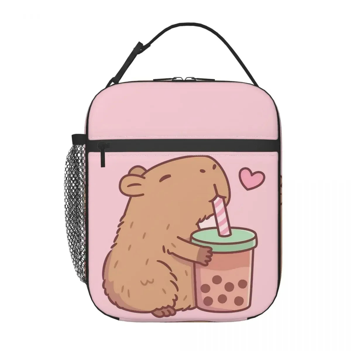Kawaii Capybara Foam Tea Cooler Bag 🐾💕 - Insulated Lunch Box for Travel & Picnics! 🍱✨