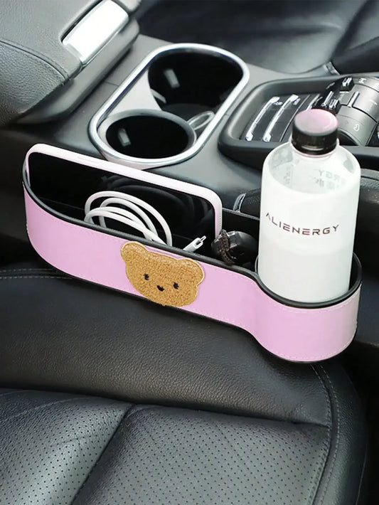 Kawaii Car Seat Gap Organizer 🌟✨ - Cartoon Storage Box for Adorable Car Interiors 🚗💕