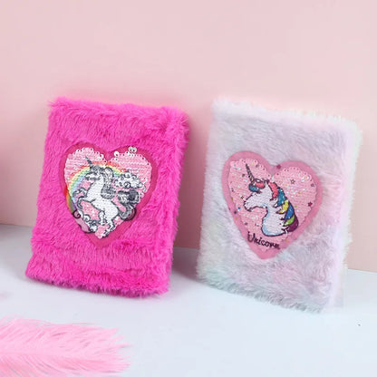 Kawaii Unicorn Mini Notebook 🌈✨ - Cute Cartoon Handwritten Journal for Girls! 🦄📒